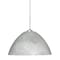 Besa Lighting Tessa Cord Pendant, Marble, Satin Nickel Finish, 1x75W Incandescent 1JT-420152-SN - alternate 1